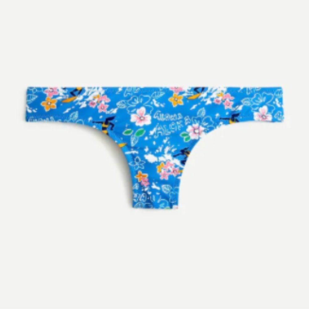 J. Crew Hipster Bikini Bottom - Blue Multi Print